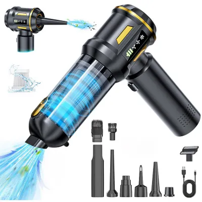 Produktbild von 4-in-1 Akku Handstaubsauger, 16000Pa Bürstenloser Motor, Saugen Blasen Aufpumpen Absaugen für Auto Haushalt