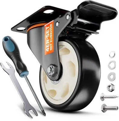 Immagine prodotto di Rotelle direzionali PEARWAY™ Premium da 100 mm con freno [4