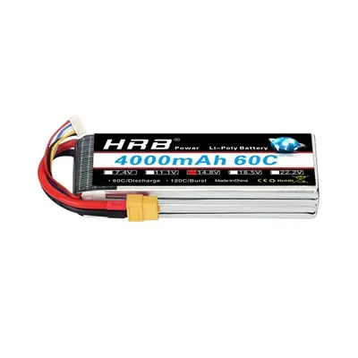 Immagine prodotto di Batteria LiPo, 14,8 V, diverse opzioni di capacità, 148 V, 4000 mAh, 60 C