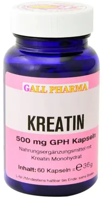 Produktbild von GALL PHARMA Kreatin 500 mg GPH Kapseln, 60 St. Kapseln
