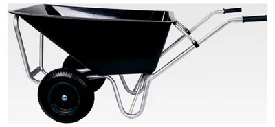 Produktbild von Schubkarre 160 Liter mit 250 kg Tragkraft, PVC, grün