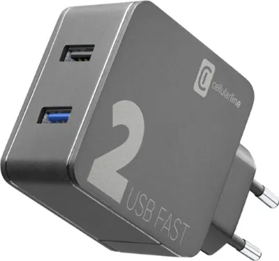 Produktbild von USB Multipower 2 FAST Reiselader Black (60051) Ladegerät (USB-A)