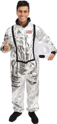 Immagine prodotto di Costume da astronauta per uomo argento - S/M