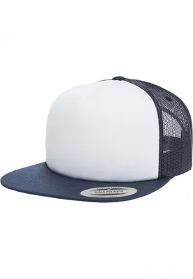 Produktbild von FLEXFIT 6005FW | Foam Trucker with white Front Cap / Kappe / Mütze - Farbe: Navy/White/Navy - Größe: One Size