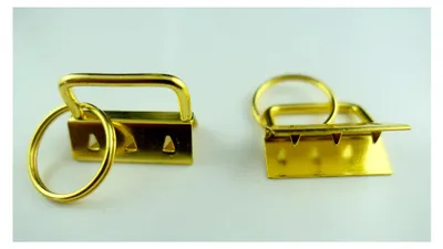Produktbild von 25 Stück Marwotec Schlüsselband Rohlinge mit Klemmschließe und Schlüsselring für ca. 30 mm breites Gurtband