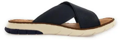 Imagen del producto de Zapatos para hombre Rieker, zapatillas de estar por casa, sandalias, color azul, para uso diario