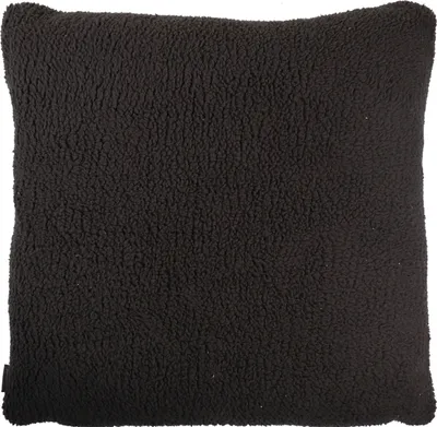 Produktbild von Kissen - Dunkelgrau - 45 x 45 cm - Teddyfelloptik