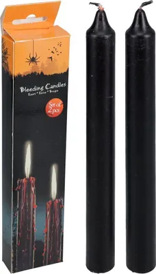 Produktbild von Blutende Kerzen - Halloween - 2 Stück