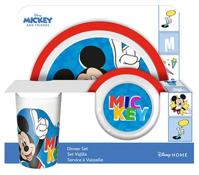 Produktbild von Kids Licensing Disney Micky Frühstücksset Blau  Blau One Size