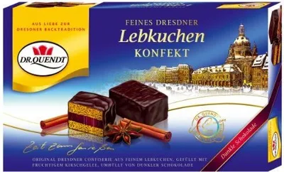 Produktbild von Dr. Quendt Dresdner Lebkuchenkonfekt 8 Lebkuchenkonfektstücke 130g