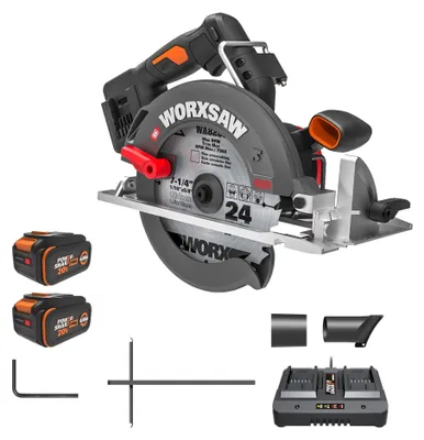 Produktbild von WORX WX533.9, Akku-Kreissäge 40V ohne Akku & Ladegerät, Brushless