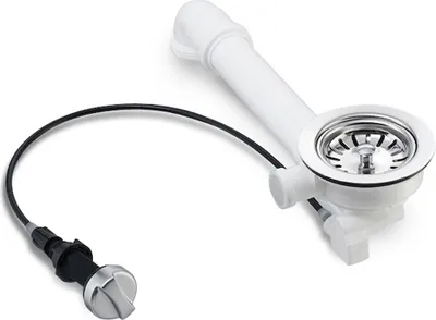 Produktbild von Universal Siebkorb-Excenterventil 114 mm mit Drehexcenter und Raumschaffer / Ablaufgarnitur / Abfluss / Ersatzteil / Spüle
