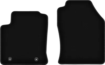 Image de Wielganizator Tapis avant de sol velours sur-mesure pour Ford Focus MK1 (przed liftem) (1998-2001, hatchback, berline, kombi) noir, jeu 2 pièces, fixations