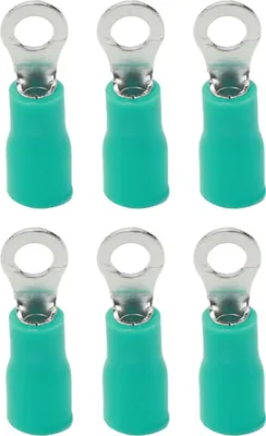 Obrázok produktu pre 100 ks vopred izolovaných krúžkových lisovacích svoriek z medeného PVC drôtu pre stroje AWG 22?16RV1.25?3 zelená
