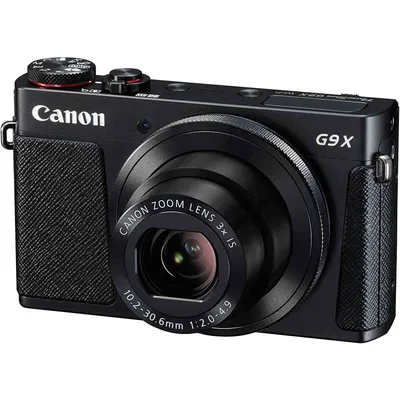 Produktbild von Canon powershot g9 x mark ii schwarz kompaktkamera 20.2mp digic 7 wifi nfc full hd optischer stabilisator