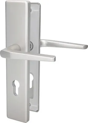 Produktbild von Schutzbeschlag PZ Tira II 92 mm Drücker/Drücker Alu F9 eloxiert