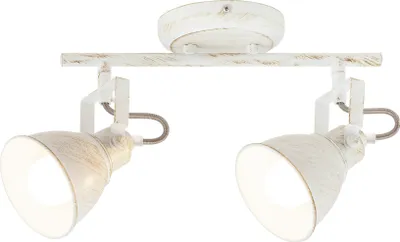 Produktbild von Rabalux 5967 Deckenstrahler 2 Spots Vivienne, E14, weiß, Vintage/ Romantisch, 30cm