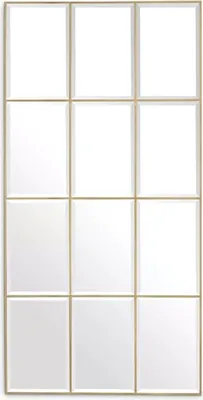 Produktbild von Casa Padrino Luxus Wandspiegel Vintage Messing 78,5 x H. 215,5 cm - Rechteckiger Wohnzimmer Spiegel - Schlafzimmer Spiegel - Garderoben Spiegel - Luxus Möbel - Möbel Luxus - Luxus Einrichtung