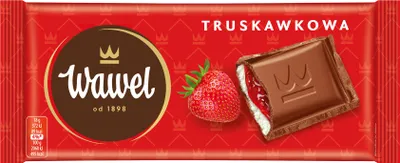 Zdjęcie produktu dla Wawel Czekolada Truskawkowa 90g