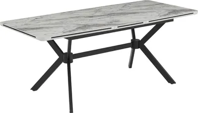 Image de Table de salle à manger extensible Haute qualité Table de salle à manger Coin repas Meubles de salle à manger Table en bois