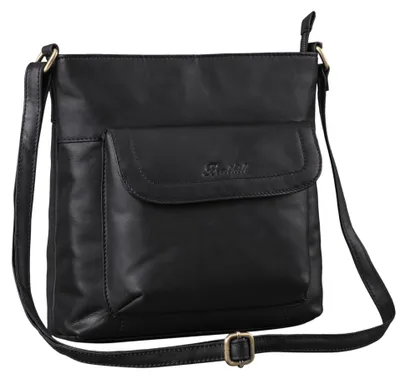 Produktbild von Benthill Shopper Damen Leder - Ledertasche mit Reißverschluss - Umhängetasche aus Echtleder - Handtasche Vintage - Bag Beutel - Schulterbeutel