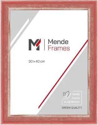 Produktbild von MendeFrames Bilderrahmen H640 Shabby-Chic rot 70x90 cm mit Museumsglas