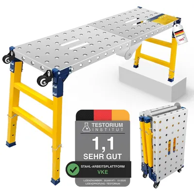 Arbeitspodest 120x36x90 cm, höhenverstellbar, bis 500 kg
