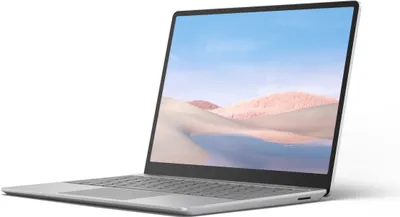 Produktbild von Microsoft Surface Laptop Go Platinum Notebook 12,4 Zoll , Touchscreen Corei5 8GB 128GB SSD, Farbe:Silber