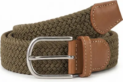 Produktbild von Flechtgürtel Elastisch – Uni Stretchgürtel aus Stoff, Breite 3,5 cm
