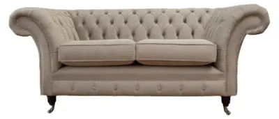 Produktbild von Chesterfield Textil Polster Sofa Design Luxus Couch Stoff Sofas 2 Sitzer