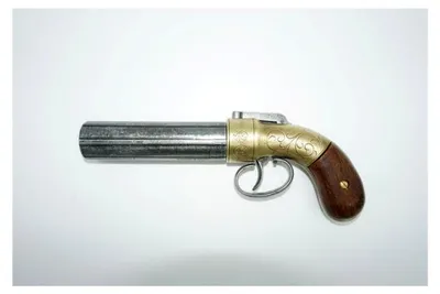 Produktbild von Nachbildung 1837 Allen & Thurber Pepperbox - 23 cm - Messing