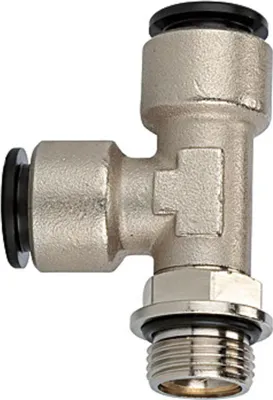 Produktbild von Riegler T-Steckverschraubung »click-clock«, drehbar, G 1/4 außen Ø 10 mm