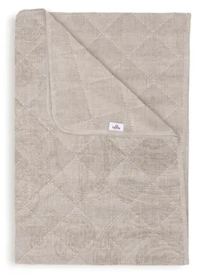 Productafbeelding van Zohome dagdekens - 100% polyester - Paisley-dagdeken, 180x260 cm, in zandbeige