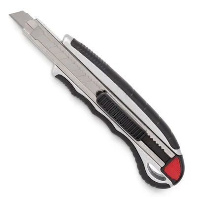 Produktbild von Kreator Cuttermesser 9 mm Abbrechklinge Autolock 4 Ersatzklingen Teppichmesser - KRT000302