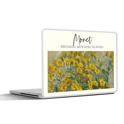 Produktbild von MuchoWow® Laptop Aufkleber Sticker Cover Malerei - Monet - Blumen 30x22 cm - Laptop-Sticker