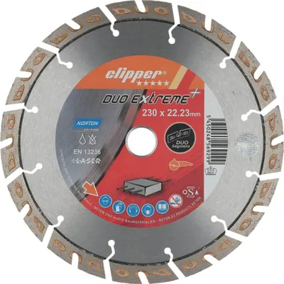 Produktbild von Norton Clipper Diamant-Trennscheibe Extreme Beton 230 x 22,23 mm