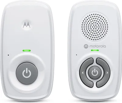 Produktbild von Motorola Nursery AM21/MBP21 Babyphone Audio - Digitales Babyfon mit DECT-Technologie zur Audio-Überwachung - 300 Meter Reichweite - Mikrofon mit hoher Empfindlichkeit, 1 Stück (1er Pack) – Weiß