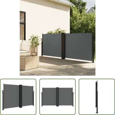 Produktbild von The Living Store Seitenmarkise Ausziehbar Anthrazit 140x600 cm