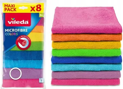 Produktbild von Vileda Mikrofasertuch COLORS 8 Stück