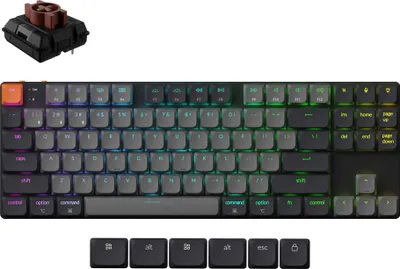 Image de Klaviatūra Keychron K1 (Juoda) - Žemo profilio Brown switches