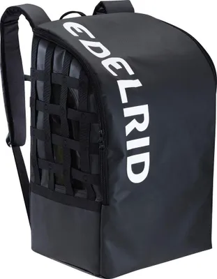 Schwarze Mehrzwecktasche von Edelrid mit einem strukturierten Design und einem großen Hauptfach.