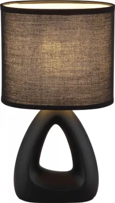 Produktbild von Tischleuchte, Keramik Textil, schwarz, H 30 cm