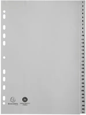 Produktbild von Exacompta 1931E - Grau - Polypropylen (PP) - A4