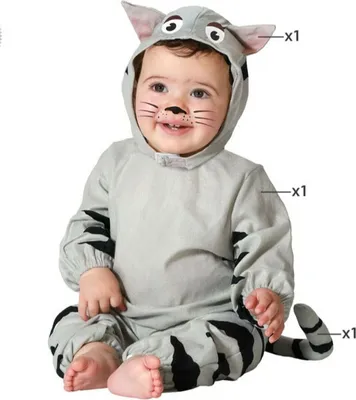 Produktbild von Verkleidung für Babys Grau - 12-24 Monate