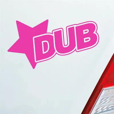 Produktbild von Auto Aufkleber Stern Tuning Star 12x7 cm Pink Sticker Heckscheibenaufkleber
