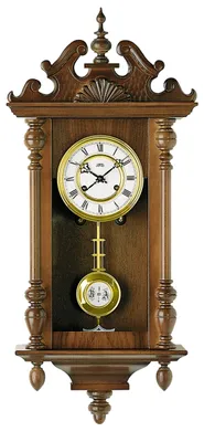 Produktbild von AMS R617-1 Regulator mit Nussbaum-Massivholzgehäuse und 14-Tage Rundgong-Schlagwerk