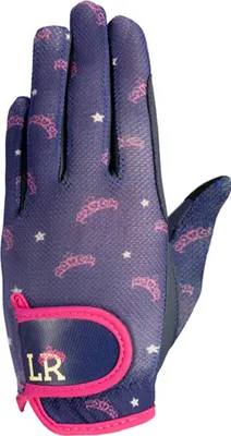 Produktbild von Little Rider - Kinder Reithandschuhe "Sabina", Netzmaterial BZ5066 (M) (Marineblau/Pink)