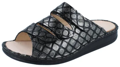 Immagine prodotto di Finn Comfort Corfu, Acciaio, scarpe da donna, mulo, pelle, NUOVO - muli da donna / separatori di punta, grigio, pelle (ibisco)