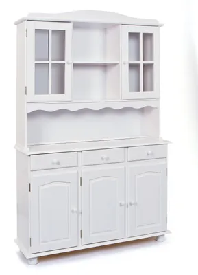 Image de Siena Vitrine avec 3+2 portes et 3 tiroirs, blanc.