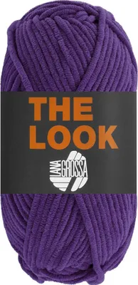 Produktbild von Lana Grossa THE LOOK 100 g samtig weiches und stabiles Chenillegarn 120 m, Farbe:001 - Aubergine
